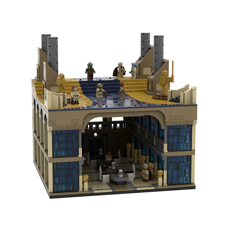 Goat Bricks Star Movie Temple Archives and Veranda Building Blocks Model