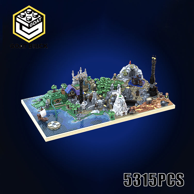 Goat Bricks LOTR - Map of Middle-Earth Building Blocks Model