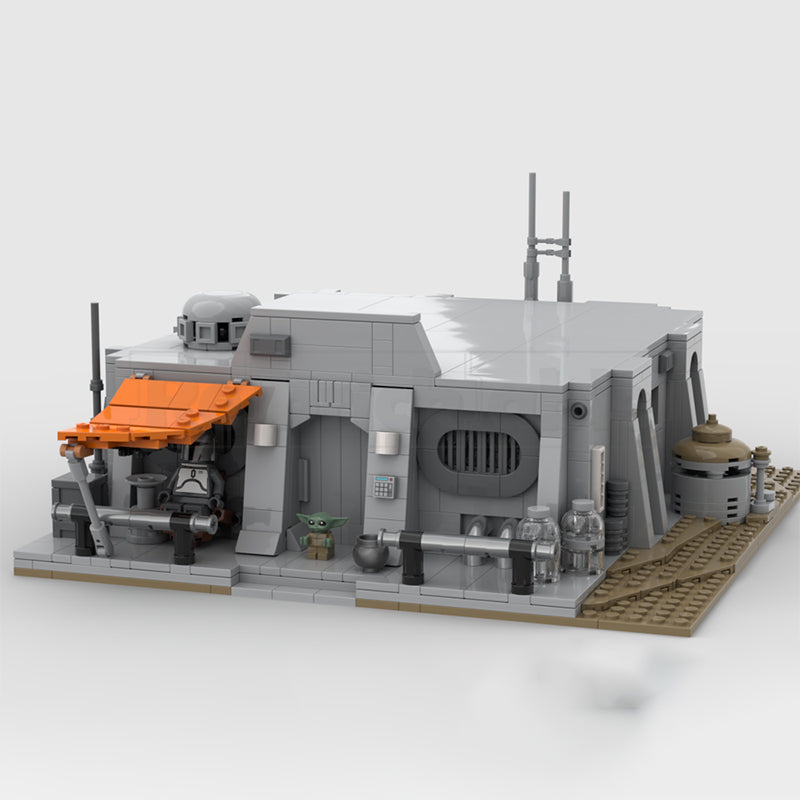 Goat Bricks Star Movie The Mandalorian's Hut on Nevarro Building Blocks Model