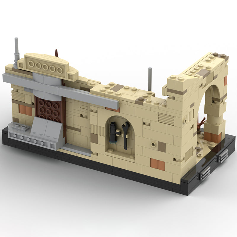 Goat Bricks Star Movie Streets of Mos Eisley Diorama Building Blocks Model
