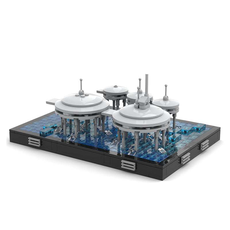 Goat Bricks Star Movie Micro Scale Tipoca City Diorama Building Blocks Model