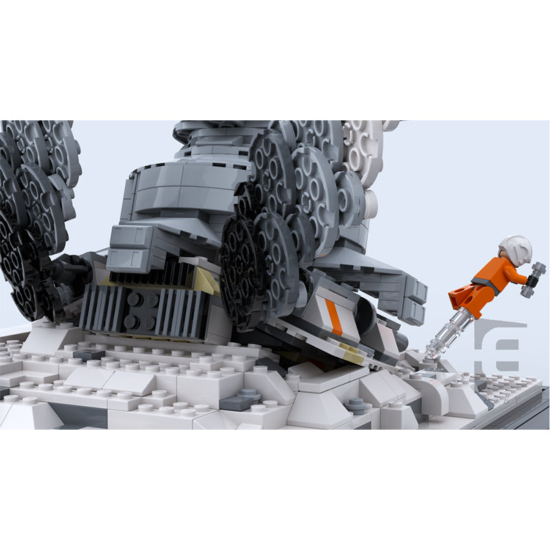 Goat Bricks Star Movie Snowspeeder Escape Building Blocks Model