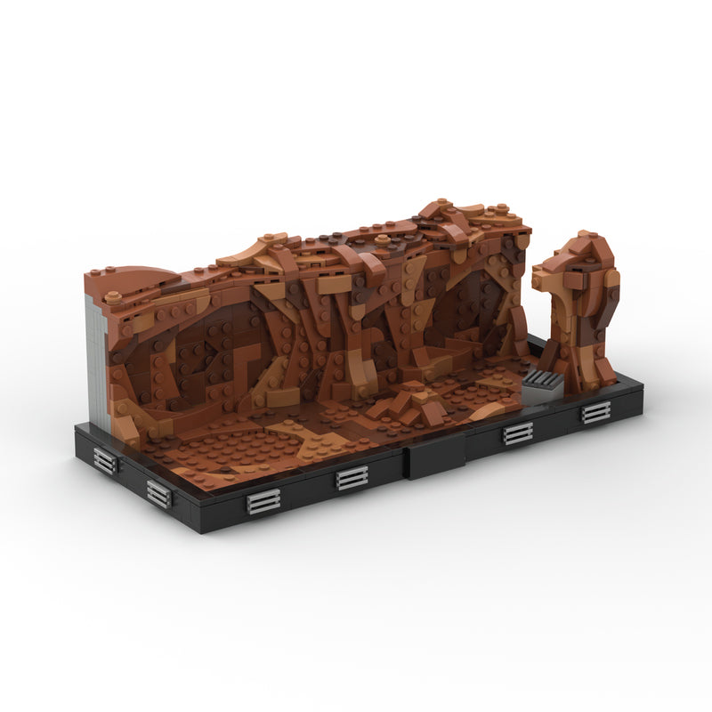 Goat Bricks Star Movie First Battle of Geonosis Diorama Building Blocks Model