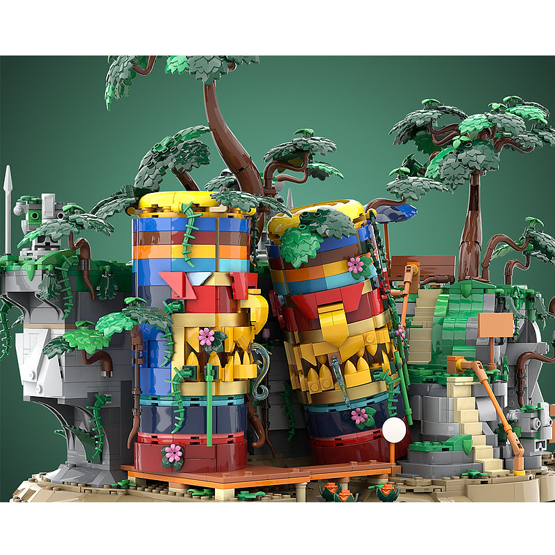 Goat Bricks Ancient Ruins Building Blocks Model