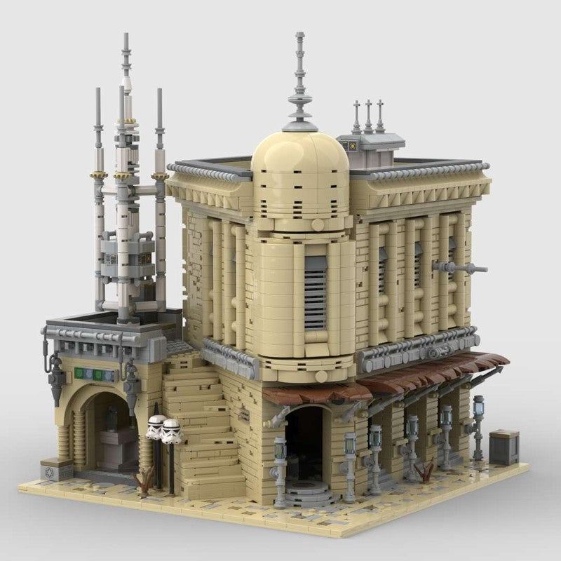 Goat Bricks Star Movie Tatooine Version of Boutique Hotel Building Blocks Model