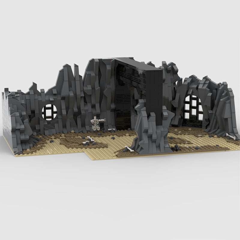 Goat Bricks Star Movie Rancor Pit Scene (Episode VI - RotJ) Blocks Model
