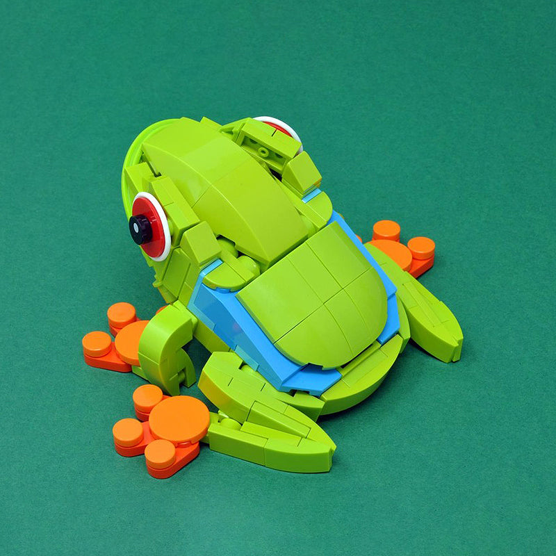 Goat Bricks Tree Frog Building Blocks Model