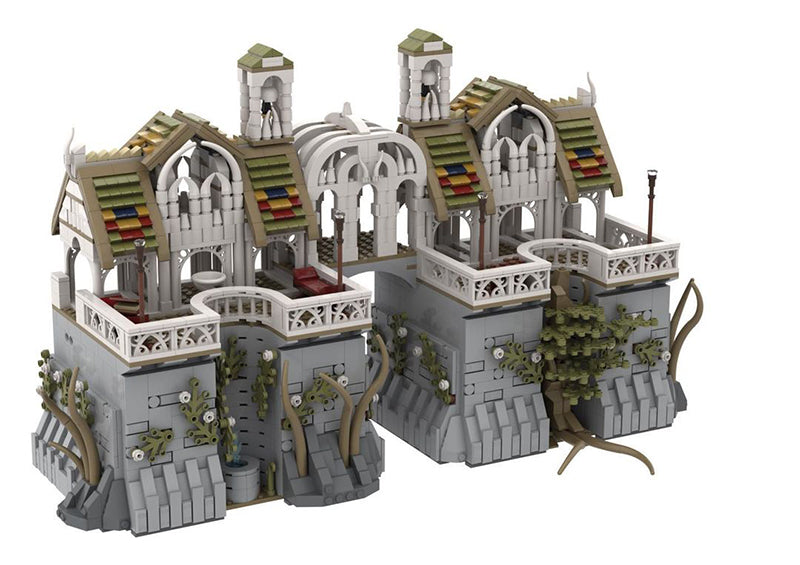 Goat Bricks UCS Rivendell - Great Walls Building Blocks Model
