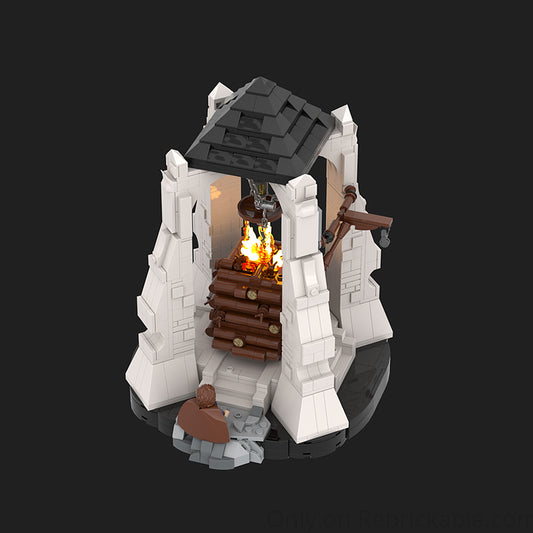 Goat Bricks Beacon of Gondor - Pippin's Courage Building Blocks Model