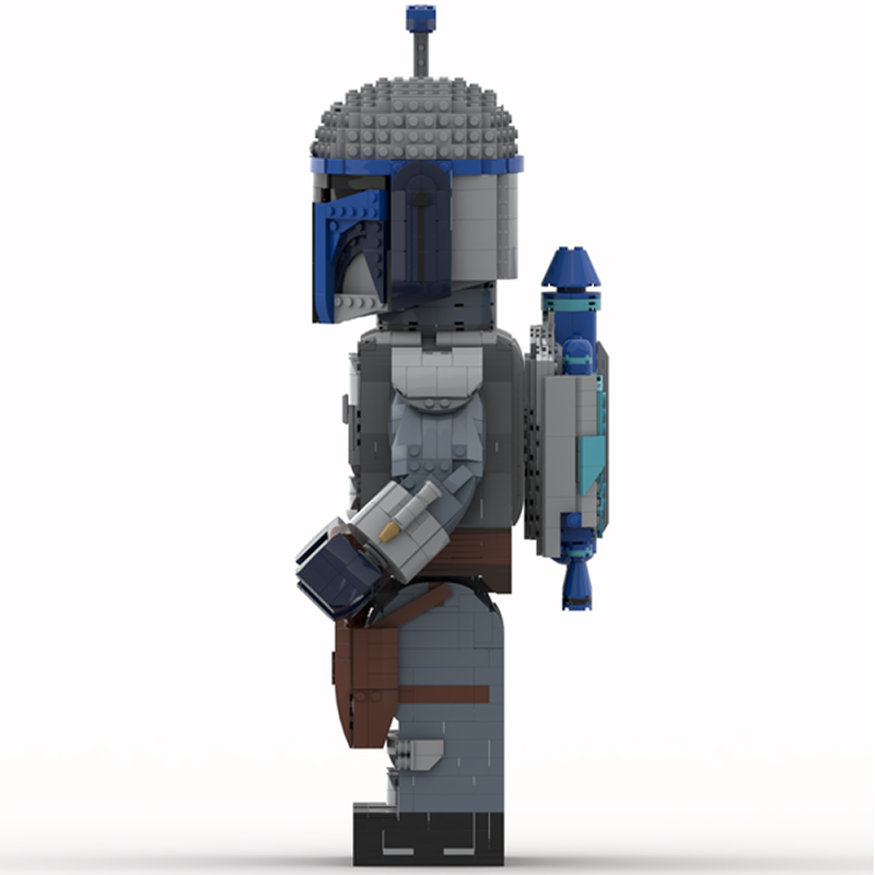 Goat Bricks Star Movie Jango Fett Mega Figure Model