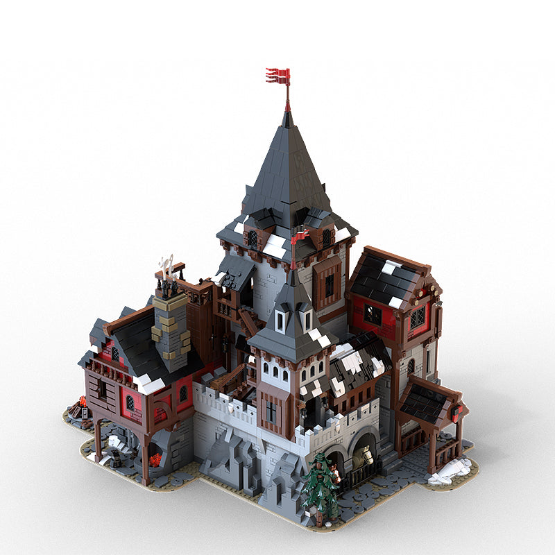 Goat Bricks Wolf Lord`s Castle Building Blocks Model