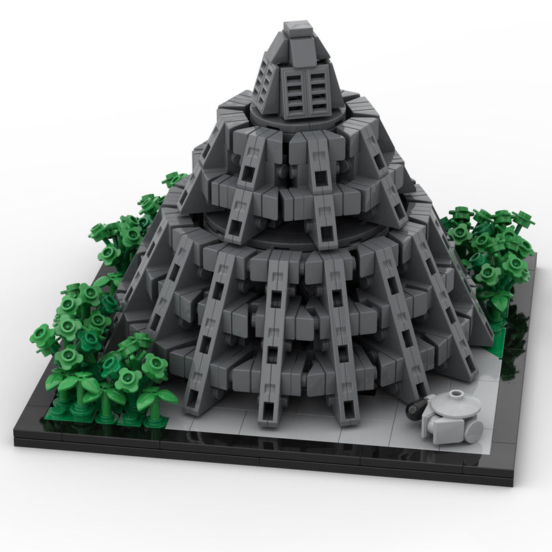Goat Bricks Star Movie Yavin 4 Rebel Base - Architecture Scale Building Blocks Model