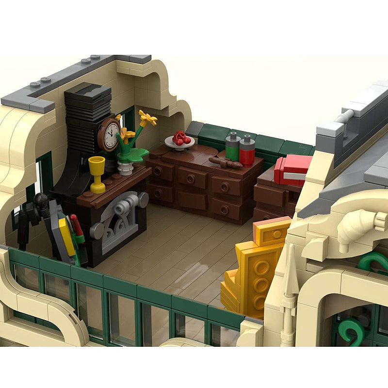 Goat Bricks City Modular #11 - The Verdant Atelier Building Blocks Model