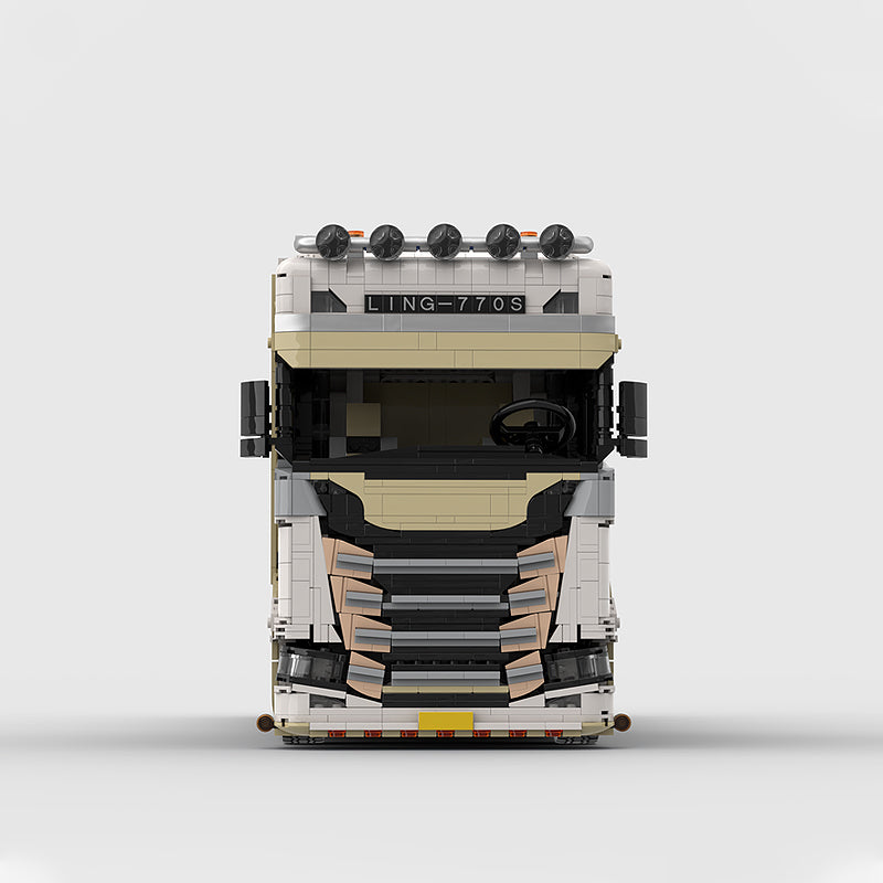 Goat Bricks SCANIA 770s 10x4 tractor(Tan) Building Blocks Model