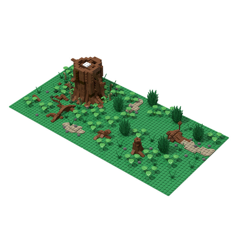 Goat Bricks Star Movie Endor Ewok Tree Building Blocks Model