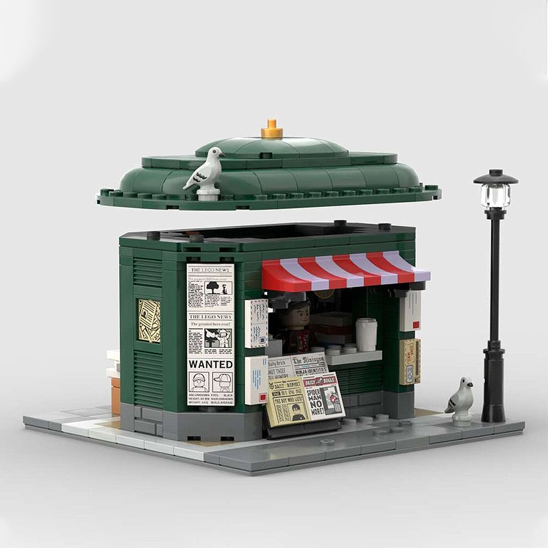 Goat Bricks Kiosk corner Building Blocks Model