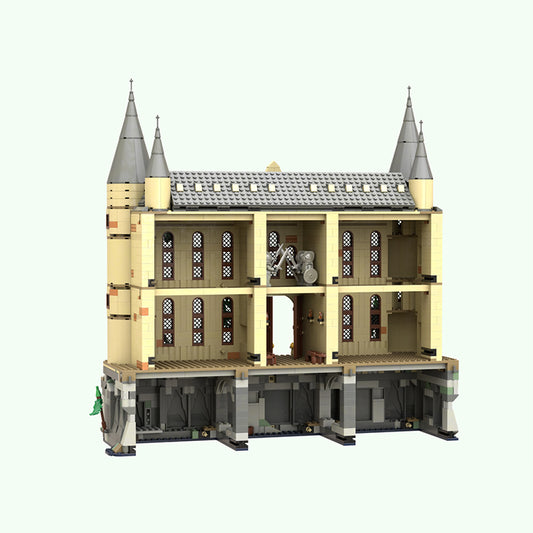 Goat Bricks Magical Movie HP Castle - Viaduct Entrance Merged Building Blocks Model