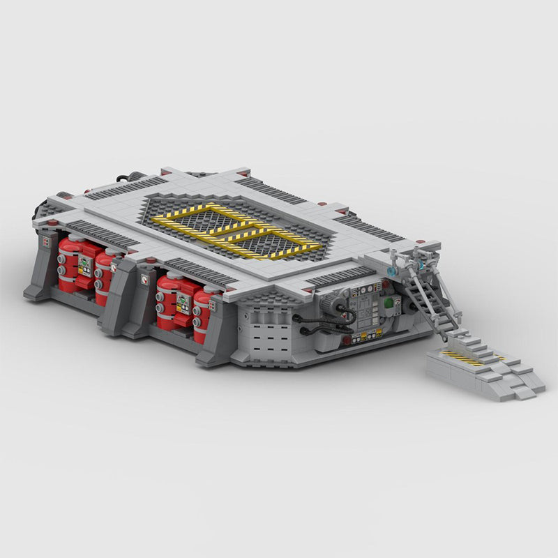 Goat Bricks Star Movie Factory Landing Plataform Building Blocks Model
