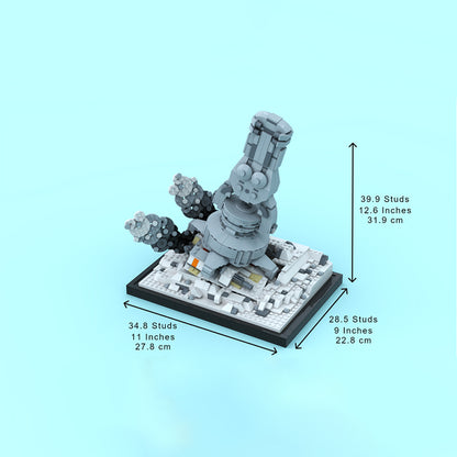 Goat Bricks Star Movie Snowspeeder Escape Building Blocks Model