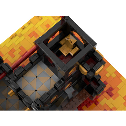 Goat Bricks Black Dragon's Fortress Building Blocks Model