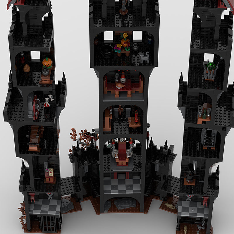 Goat Bricks Night Swamp Tower Building Blocks Model