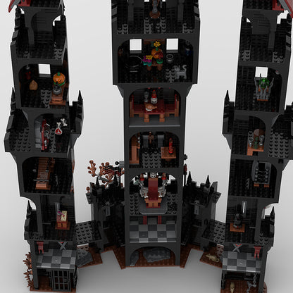 Goat Bricks Night Swamp Tower Building Blocks Model