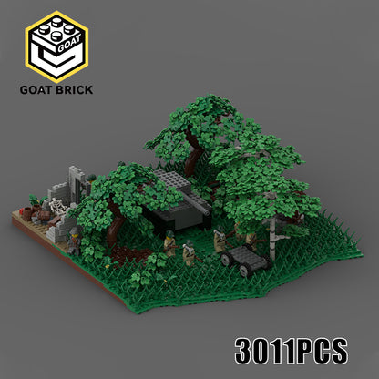 Goat Bricks WW2 Tank Ambush Building Blocks Model