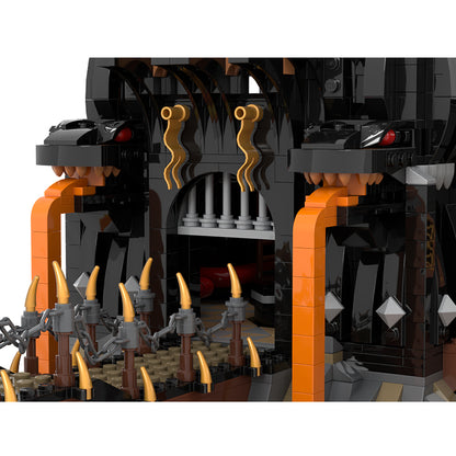 Goat Bricks Black Dragon's Fortress Building Blocks Model