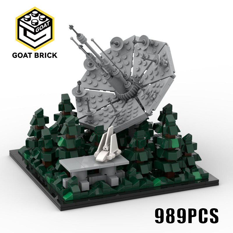Goat Bricks Star Movie Endor Death Star Shield Generator - Architecture Scale Building Blocks Model