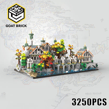Goat Bricks Magical Movie Rivendell Mini Building Blocks Model