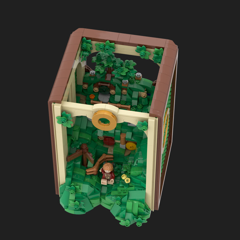 Goat Bricks Book Nook - Bilbo's Adventure Building Blocks Model