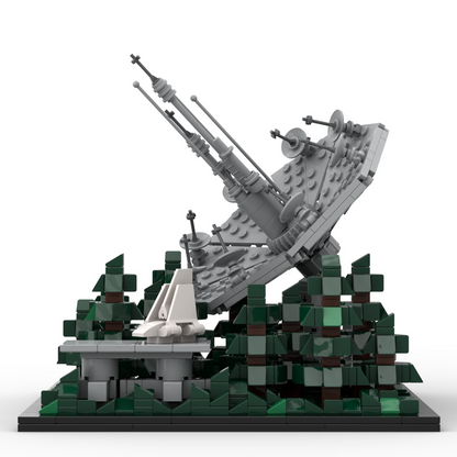 Goat Bricks Star Movie Endor Death Star Shield Generator - Architecture Scale Building Blocks Model