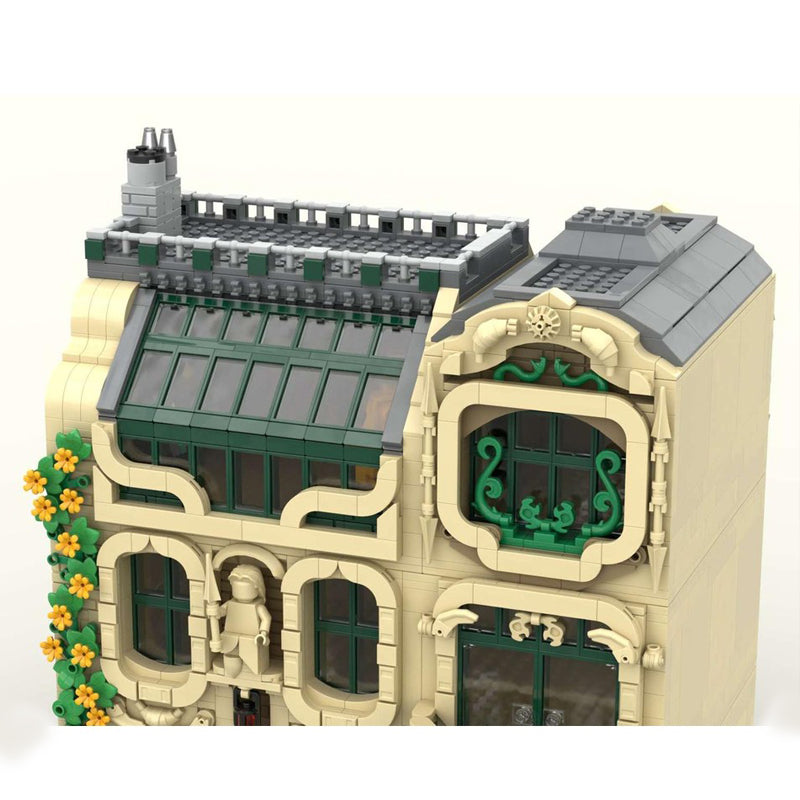 Goat Bricks City Modular #11 - The Verdant Atelier Building Blocks Model