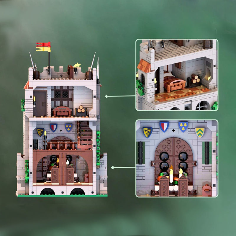Goat Bricks Hero's Hall (Castle Series No. 8) Building Blocks Model
