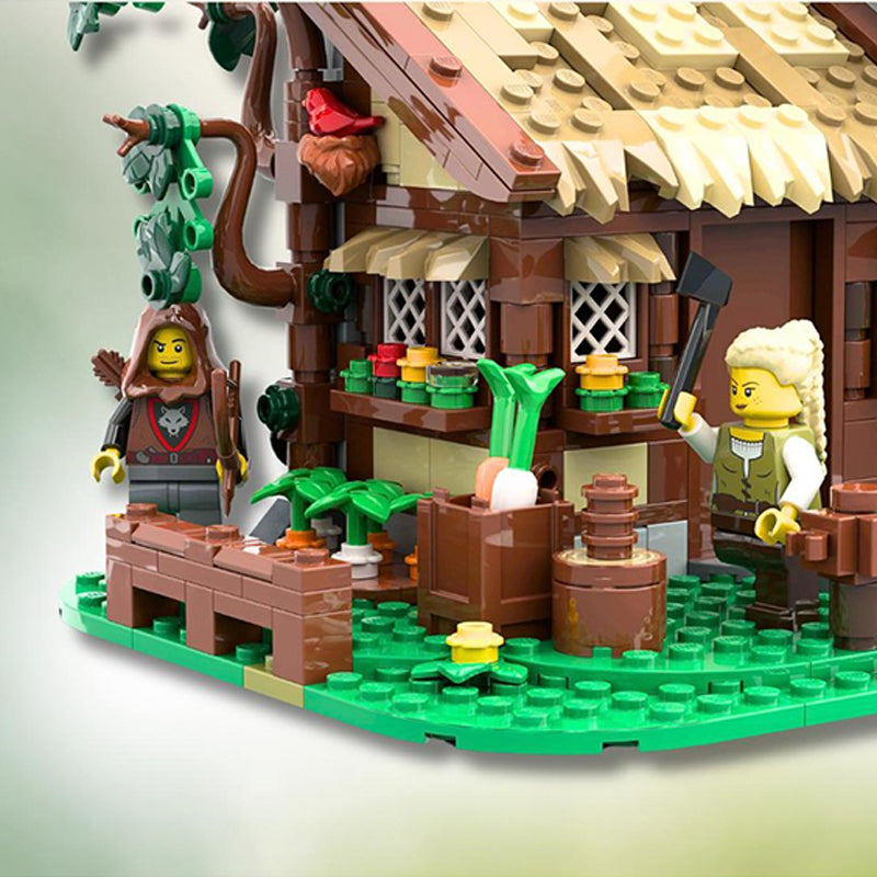Goat Bricks Medieval Castle Medieval Town Square - Alternate Build Building Blocks Model