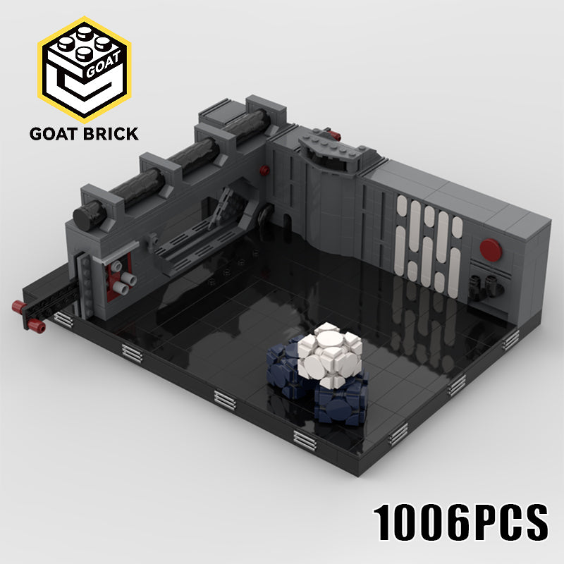 Goat Bricks Star Movie Death Star Diorama Building Blocks Model