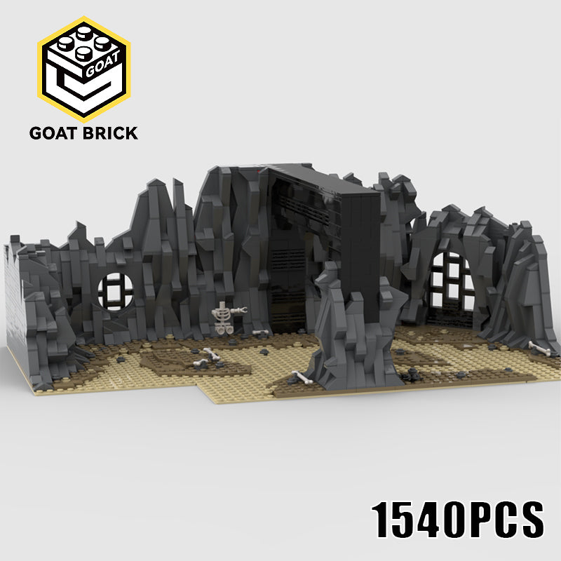 Goat Bricks Star Movie Rancor Pit Scene (Episode VI - RotJ) Blocks Model