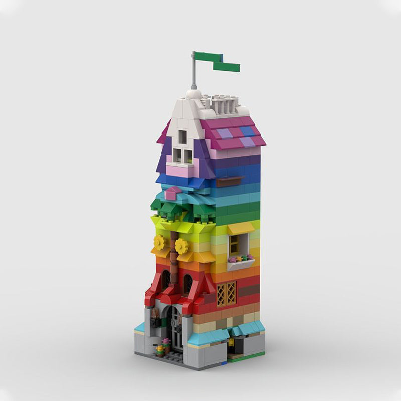 Goat Bricks 10698 Rainbow Tower Building Blocks Model