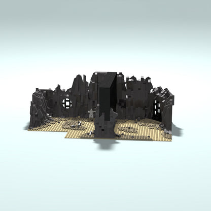 Goat Bricks Star Movie Rancor Pit Scene (Episode VI - RotJ) Blocks Model