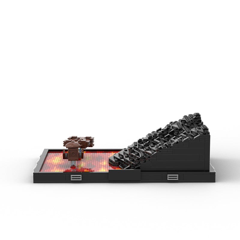 Goat Bricks The Duel on Mustafar Building Blocks Model