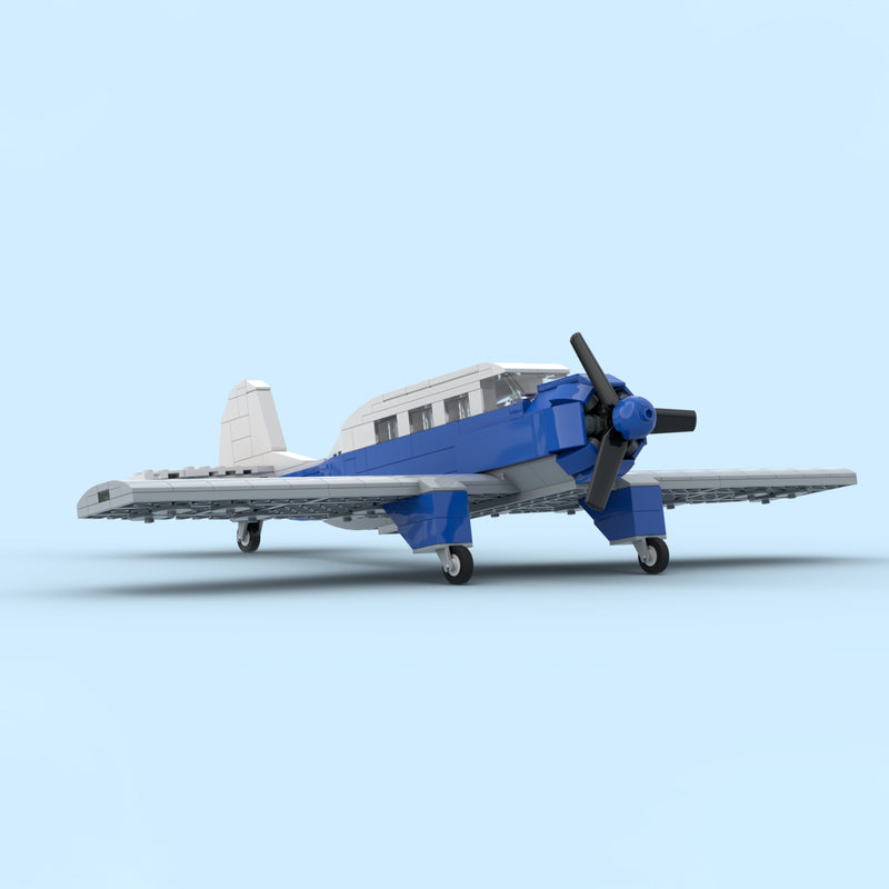 Goat Bricks Vintage Personal Airplane Building Blocks Model