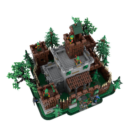 Goat Bricks Forestmen's castle Building Blocks Model