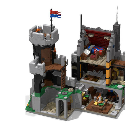 Goat Bricks MOC - 6086 Black Knight's Castle Remake Building Blocks Model