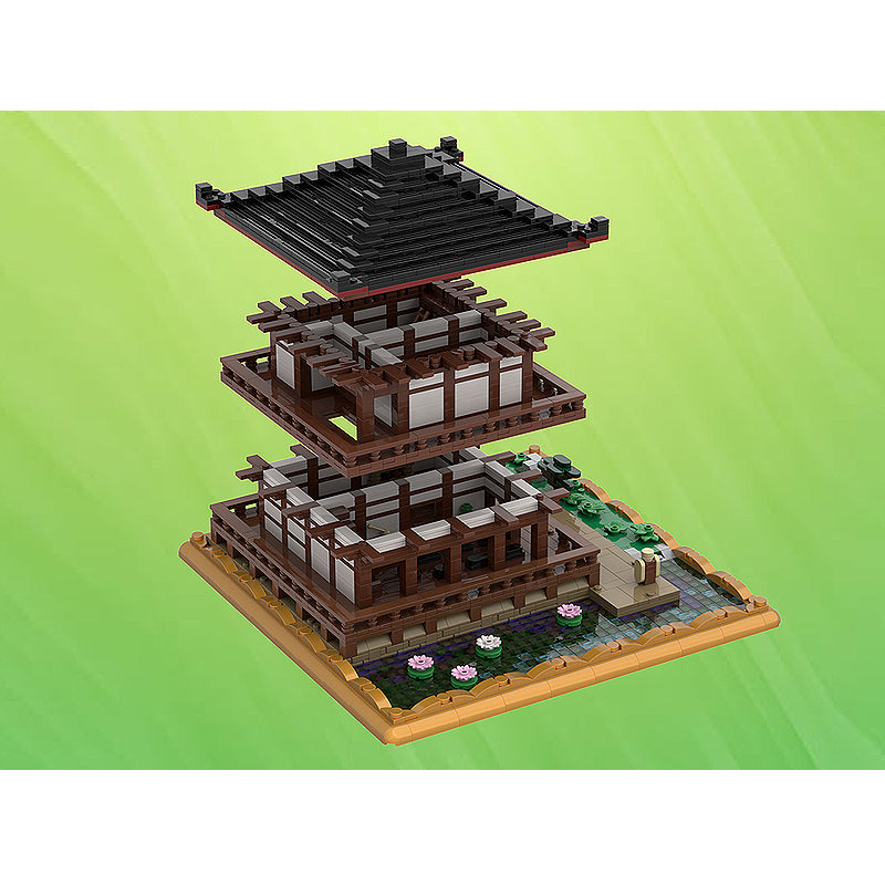 Goat Bricks Zen Temple Building Blocks Model