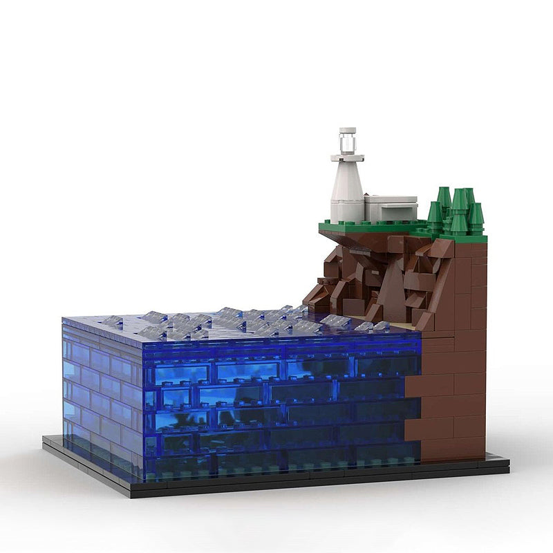 Goat Bricks Daiku Maryu Gaiking - Omezaki Lighthouse Building Blocks Model