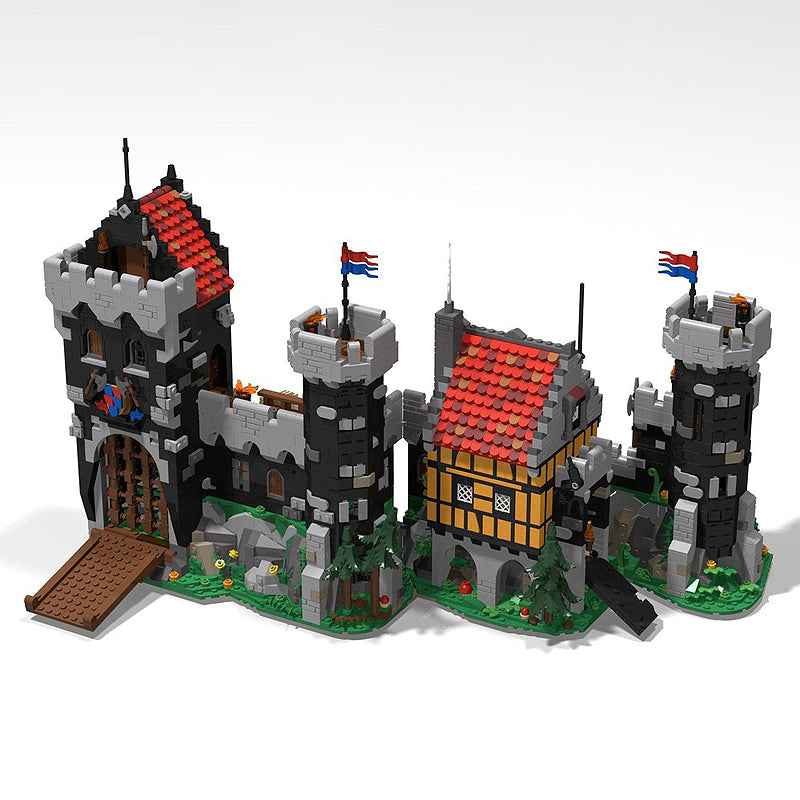 Goat Bricks MOC - 6086 Black Knight's Castle Remake Building Blocks Model