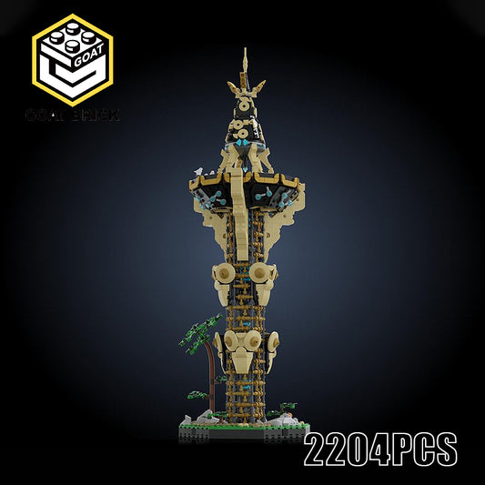 Goat Bricks Sheikah Tower Building Blocks Model