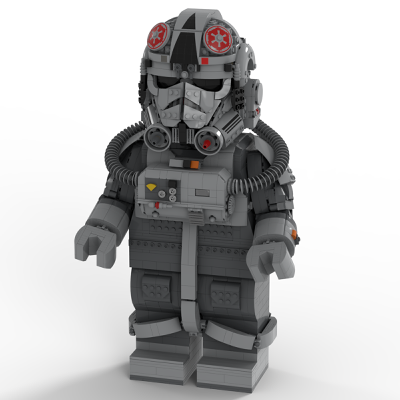 Goat Bricks Star Movie AT-AT Driver Mega Figure Model