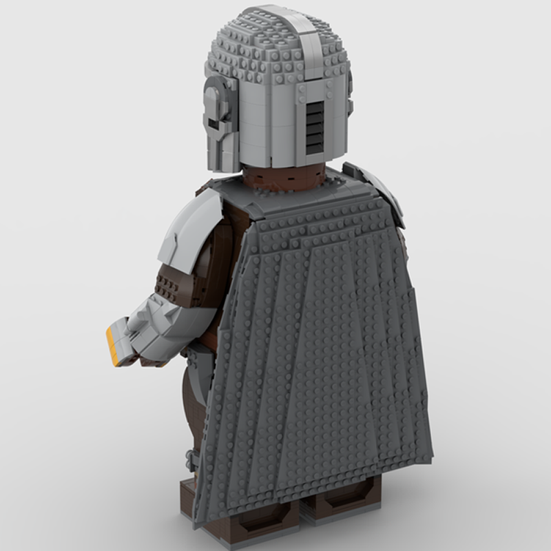 Goat Bricks Star Movie The Mandalorian Mega Figure Model