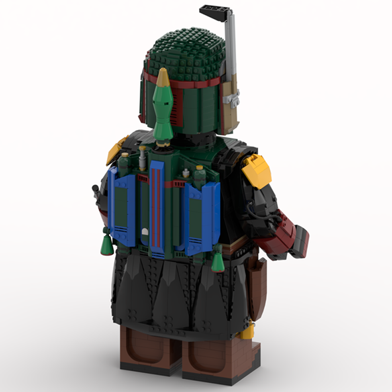 Goat Bricks Star Movie Boba Fett Mega Figure Model